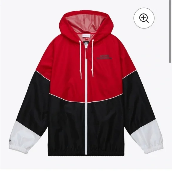 MITCHELL & NESS Chicago Blackhawks Lightweight Full-Zip Windbreaker Jacket NWT - Picture 2 of 6